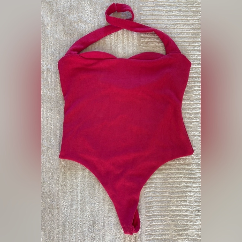 NWT - Lovers and Friends Dominique Bodysuit in Dark Pink - Size M - Picture 6 of 8